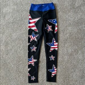 Vastitch July 4th Stars Leggings ~ S